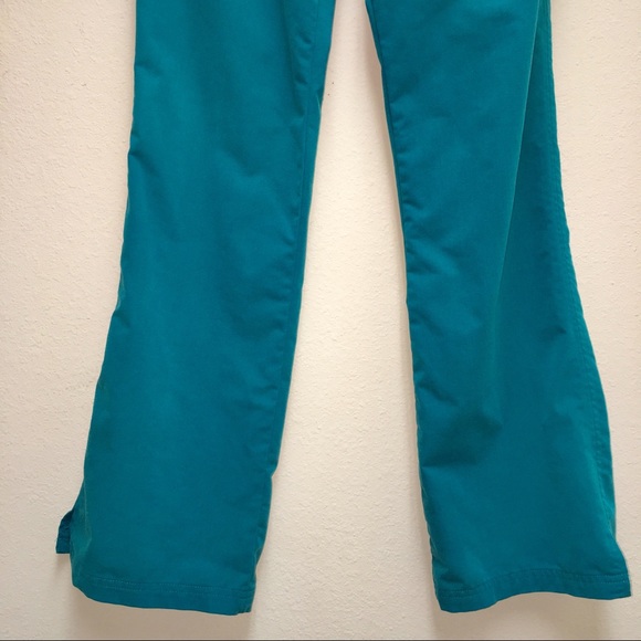 URBANE Ultimate Scrub Pants Teal XSM Elastic & Tie - Picture 5 of 8